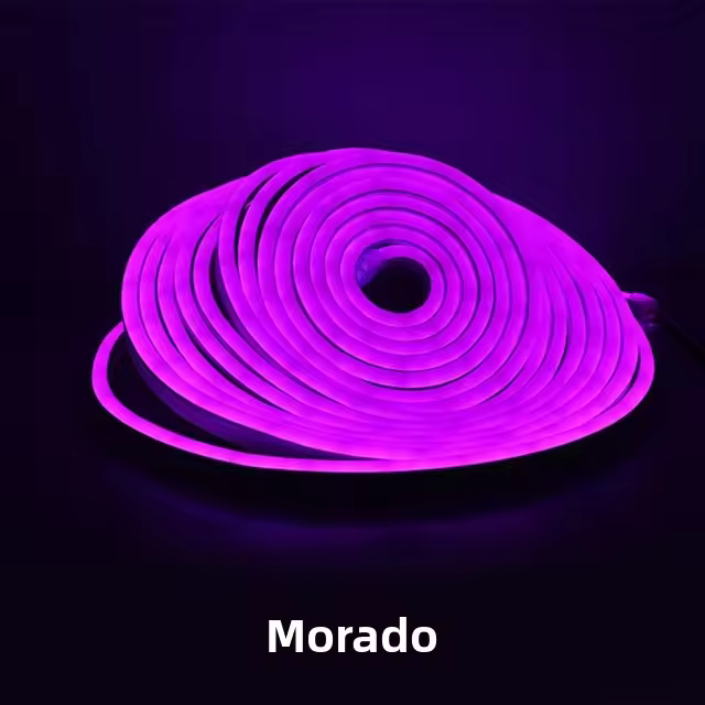 Tira De Luz LED Neón Flexible En Silicona 5M 600 Luces Incorporadas Impermeable Para Decoración Interior Y Exterior - 1