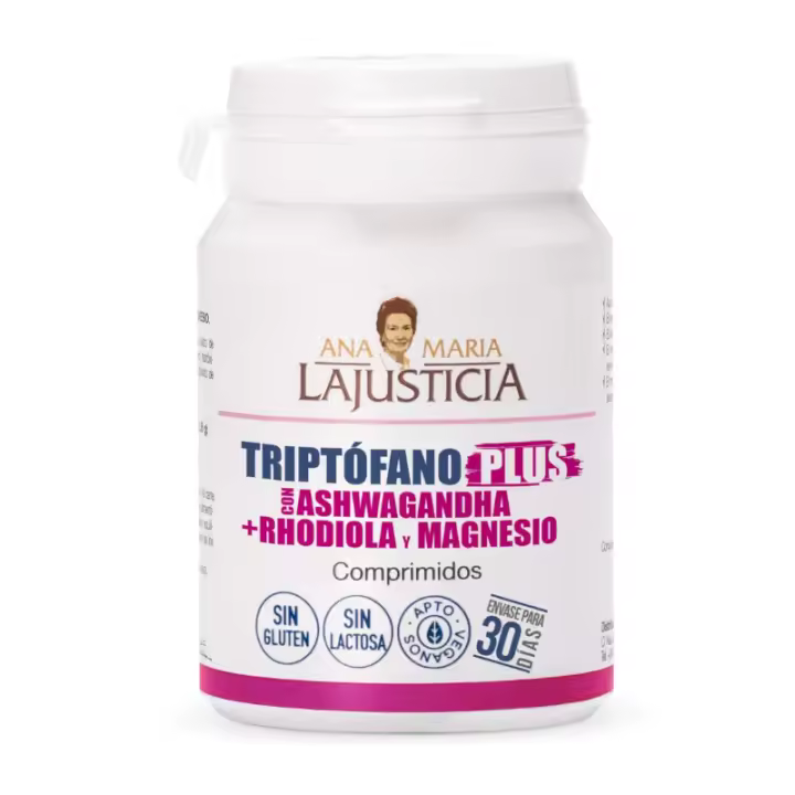 ANA MARIA LA JUSTICIA TRIPTOFANO PLUS CON ASHWAGANDHA + RHODIOLA + MAGNESIO 60 COMPRIMIDOS - 1
