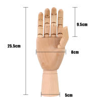 Modelo De Maniquí De Madera Para Decoración Del Hogar Figura Artística Con Articulaciones Flexibles 10 Pulgadas Altura Piezas Vendidas Individualmente - details 3