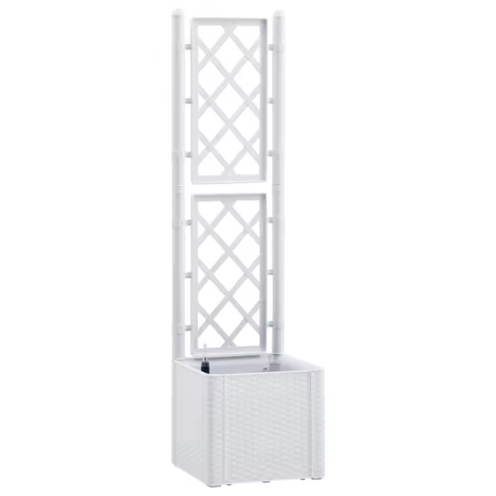 vidaXL Arriate con enrejado y sistema de riego automático Color Blanco,  Moca,  Antracita y mas - 1