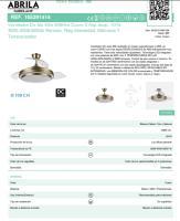 FABRILAMP Ventilador DC Ibe 59w 6980lm CUERO 3 Asp.desp. 107d 3000-4000-6000k, 6 velocidades Remoto, Reg.intensidad, Memoria Y Temporizador Incluye mando a distancia y dos tijas de 10 y 25 centímetro Productos originales calidad de confianza - details 3