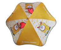J.S ONDO Paraguas con DIBUJO ANIMADO OREJA ESTAMPADO Plegable, 60cm Cerrado para NIÑO O NIÑA, Automático, 8 Varillas Resistente al viento, idea para regalar - details 2