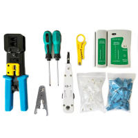 Kit De Herramientas Para Enchufes RJ45 RJ11/RJ12/CAT5/CAT6/Cat5e Set De Pruebas De Red Y Reparación De Cableado Para Computadoras - details 1
