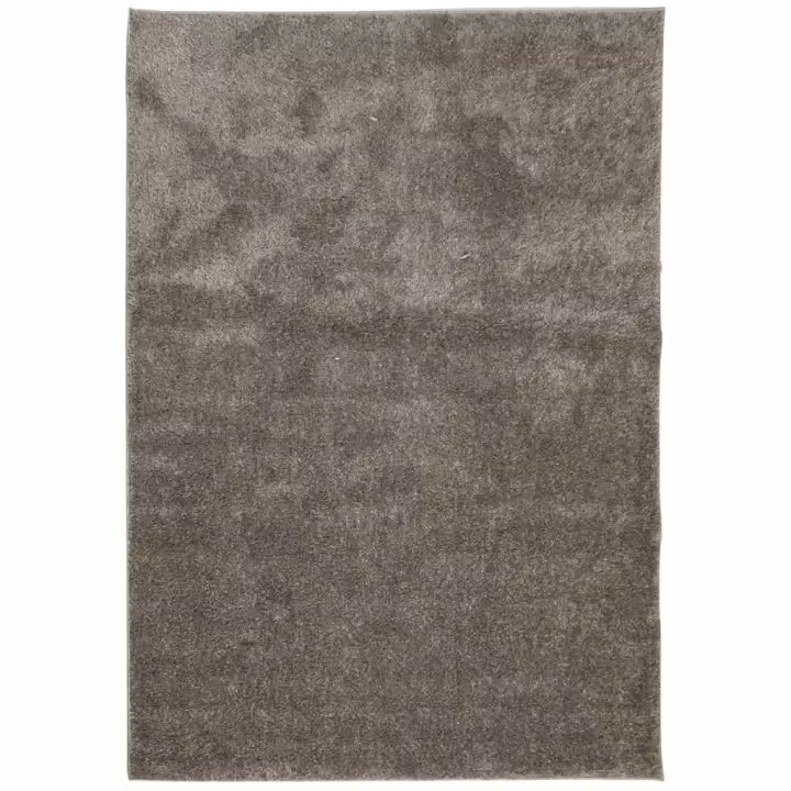 vidaXL Alfombra pelo largo aspecto brillante ISTAN 120x170 cm Color Antracita,  Beige,  Crema y mas Alfombras de área  Alfombra de Piso para Sala de Estar Dormitorio Habitación Salón - 1