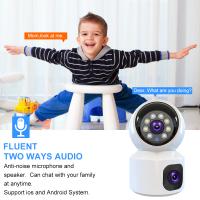 Cámara IP Inteligente Para El Hogar 8MP 4K Dual Lens Con Tarjeta SIM 4G Visión Nocturna Color Protección De Seguridad CCTV Instalación Interior - details 4