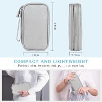 Bolsa organizadora de accesorios electrónicos, Bolsa organizadora cables de viaje de Doble Capa, Bolsa de viaje portátil - details 0