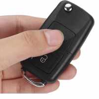 Banner - Carcasa mando llave del coche 2 botones compatible con VW negro
