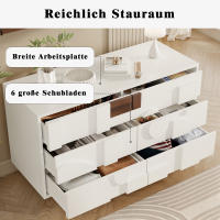 Aparador Moderno con Puertas de Diseño Geométrico, sin Tiradores, compartimentos con función Press and pop, ajustado para Comedor, Salón, patitas de Madera - details 2