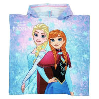 Frozen Toalla Poncho de Playa y Piscina para Niños de 2 a 6 años, Poncho Microfibra Tamaño 50x50 (Desplegada 50x100cm), Poncho Infantil Microfibra, Toalla con Capucha Niñas, Color Azul - details 0