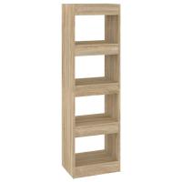 vidaXL Estantería/divisor de espacios 40x30x135 cm Blanco, Negro, Roble Sonoma Mueble Almacenaje Estantería para Oficina, Estudio, Dormitorio Estantería/Librería/ mueble de Almacenamiento - details 6