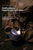 CUBREPIEZAS DE GAS LONJUCA CAMPINGMOON Con Anillo Colgante Y Absorción Magnética Fuerte Cubierta Protectora De Carta Material De Aluminio - details 0