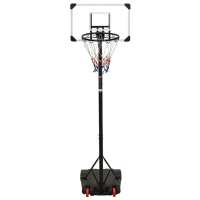 vidaXL Canasta de baloncesto policarbonato transparente 216-250 cm - details 1