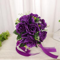 Bouquet De Novia Y Damas De Honor Flores De Seda Blancas Rosas Artificial Accesorios De Boda Flores Mariage Para La Novia - details 11