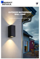Lámpara De Pared LED Impermeable Para Exterior Y Interior IP65 Iluminación Superior E Inferior Para Porche Jardín Dormitorio Decoración De Hogar Luz De Pared - details 0