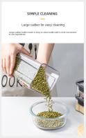 Jars De Almacenamiento Para Cocina Grandes Organizador De Granos Y Condimentos a Prueba De Humedad En Plástico Estilo Japonés - details 11