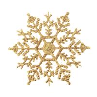 6/12pcs Navidad Copos De Nieve Falsos Adorno De Árbol De Navidad Decoración De Fiesta De Invierno Estilo Pastoral Material Plástico - details 8