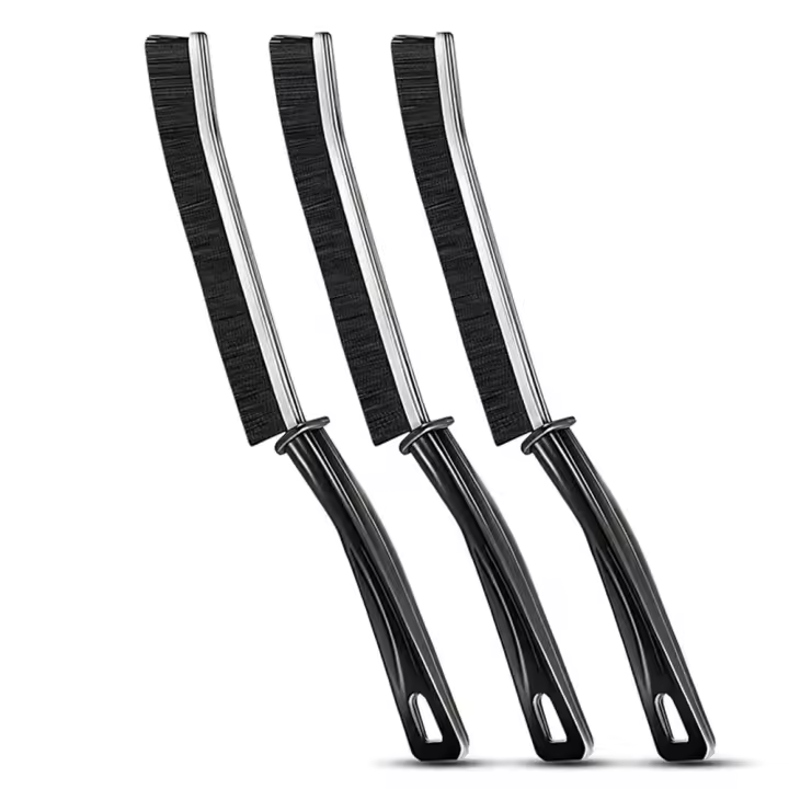 Kit De Cepillos Multifuncionales Para Limpieza De Espacios Estrechos 1/3PCS Herramienta De Limpieza De Baño Cepillo De Cerámica Duro Para Limpieza De Encaje - 1