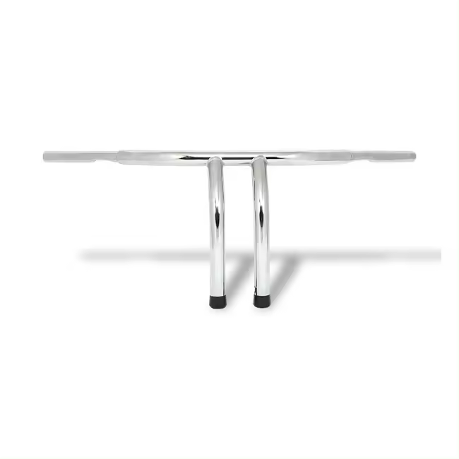MANILLAR T CROMO de 1-1/4", elevación de 12", cromada - 1