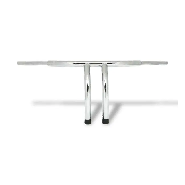 MANILLAR T CROMO de 1-1/4", elevación de 12", cromada - 1