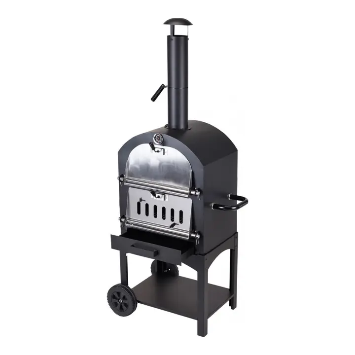 Vaggan Barbacoa de Carbón con Horno de Piedra 44,5x65x158cm 30kg - 1