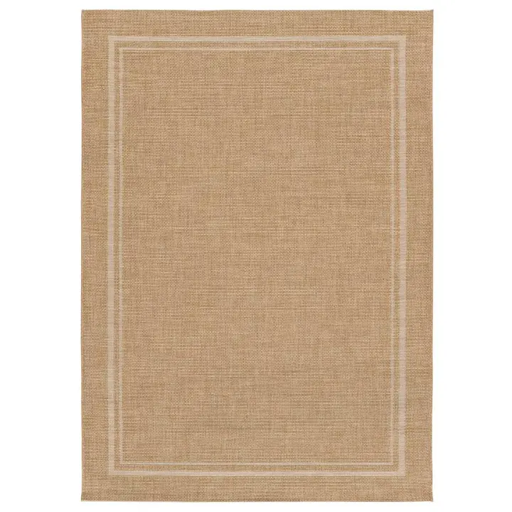 ATTICGO Alfombra de Interior de Estilo Geométrico aspecto yute en Beige - GUINEA 28805 | 80X150, 120X170, 160X230 cm - 1