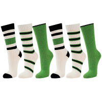 rparty Calcetines Diseños a la moda para Mujer, Estanpados a Rayas y Casuales de Algodón con diversos Colores, 6 pares de talla 35 a 40 - details 0