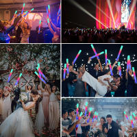 15/30Pcs LED Glow Sticks Coloridos Y Elegantes Tubos De Luz Para Fiestas Y Celebraciones Decoración Para Bodas Cumpleaños Y Más - details 0