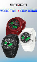 Reloj Deportivo Al Aire Libre SANDA G Estilo LED Digital Militar Resistente Al Agua Con Fecha Reloj Electrónico Para Hombre Y Mujer Cronógrafo - details 0
