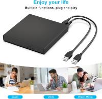 Fuente Externa De CD DVD USB 2.0 Slim Protable Lector / Escritor De DVD-RW CD-RW Para Portátil PC Laptop - details 3