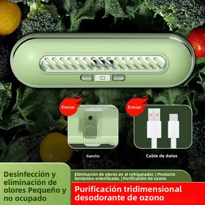 Purificador De Aire Para Nevera Eliminador De Olores Ozone Para Cocina Y Armario De Zapatos Desinfectante Y Estéril - 1
