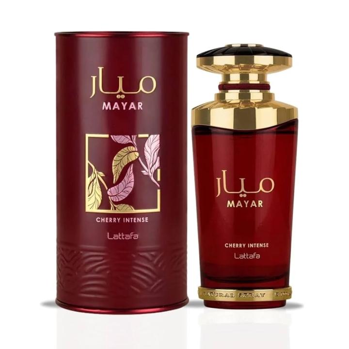 Lattafa - Mayar Cherry Intense Eau de Parfum 100 ml para mujer, fragancia árabe gourmand con notas de cereza, cacao y… — oferta en Miravia