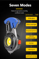 Linterna Portátil Mini COB Con 7 Modos De Iluminación Lámpara De Emergencia Con Destornillador Martillo Para Romper Ventanas Y Cuchillo Para Cinturón De Seguridad - details 12
