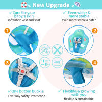 Nueva Actualización De La Piscina Flotante Para Bebés Con Canopy De Inflable Anillo Flotador Para Niños Juguete De Baño Para El Verano - details 7