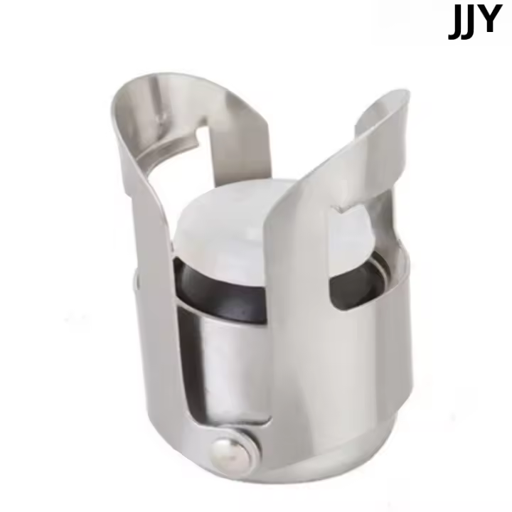 Tapa De Vino Portátil De Acero Inoxidable Para Botella De Champagne Y Vino Tinto Sellador De Barra Tapa De Licor Espirituoso - 1