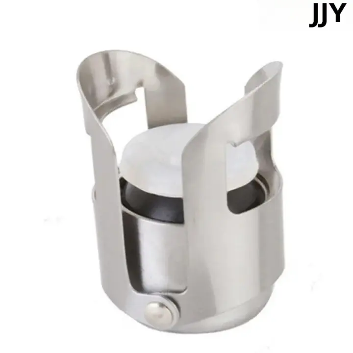 Tapa De Vino Portátil De Acero Inoxidable Para Botella De Champagne Y Vino Tinto Sellador De Barra Tapa De Licor Espirituoso - 1