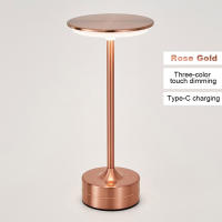 Lámpara De Mesa LED Sin Cable Con Interruptor Táctil Recargable Por USB Luz De Ambiente Portátil Para Dormitorio Y Comedor - details 4