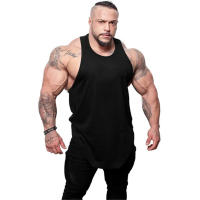 Camiseta Sin Mangas De Algodón Transpirable Para Hombre Color Sólido Casual Deporte Running Gimnasio Fitness Musculación Chaleco Suelto Vests - details 1