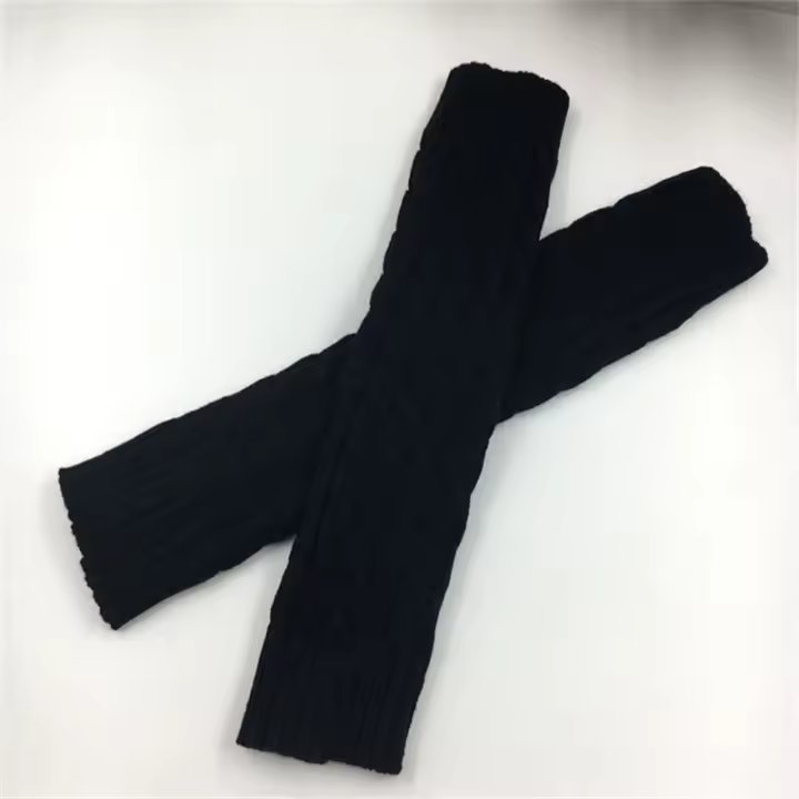 Calentadores De Piernas Para Mujer Sweet Girl Cubren Hasta La Rodilla Tejidos En Acrílico Color Sólido Para Otoño E Invierno - 1