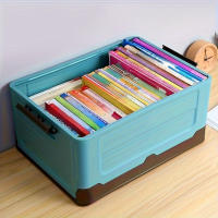 Caja De Almacenamiento Plegable Colorida Para El Hogar Organizador De Plástico Para Ropa Libros Juguetes Y Más (Múltiple Propósito Ahorro De Espacio) - details 5