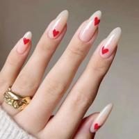 24Pcs Uñas Postizas Blancas En Gradiente Impermeables Presión En Uñas Falsas Cubiertas Completas Reutilizables Para Niñas Diseños Profesionales De Uñas Artísticas - details 4