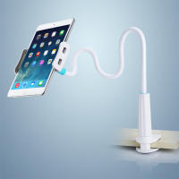 TEMCO Soporte Tablet Cama Soporte movil Brazo con Cuello de Cisne para Tableta en la Cama para iPad/teléfono móvil/Switch/Iphonex/Android/Smartphone Kindle, 80 cm de Longitud Total, Blanco azul - details 1