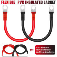 2Pcs Cable De Inversor De Batería 30cm 12V 2AWG Cobre Flexible Y Impermeable Rojo Y Negro Para Auto Conductores Y Baterías - details 4