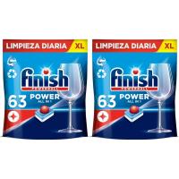 126 lavavajilla y 200lavavajilla Finish Powerball Lavavajillas 63*2bolsa total126 pastillas 100*2bolsa total 200pastillas - details 1