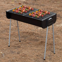 Aktive - Barbacoa de carbón de acero con parrilla de 60x30 cm, estructura resistente y compacta, fácil montaje y limpieza, ideal para jardín, terraza y camping - details 1