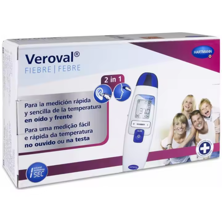 Veroval Termómetro Infrarrojo 2 En 1, 1 Ud - 1