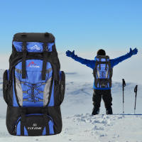 Mochila De Camping Y Senderismo Impermeable De 80L Para Hombres Bolsa De Montañismo Deportiva Al Aire Libre Gran Capacidad Para Viajes - details 3