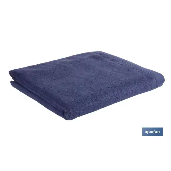Toalla ducha azul marino gr.580/m2 modelo marin 70x140cm - 1
