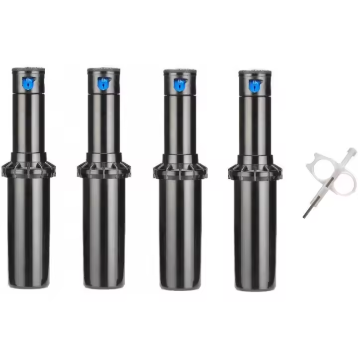 HUNTER Pack 4 Aspersores de Riego Hunter PGP-04 3/4'' | Alcance 6,4 a 15,8 metros | Aspersor de Turbina PGP Ultra + Llave - 1