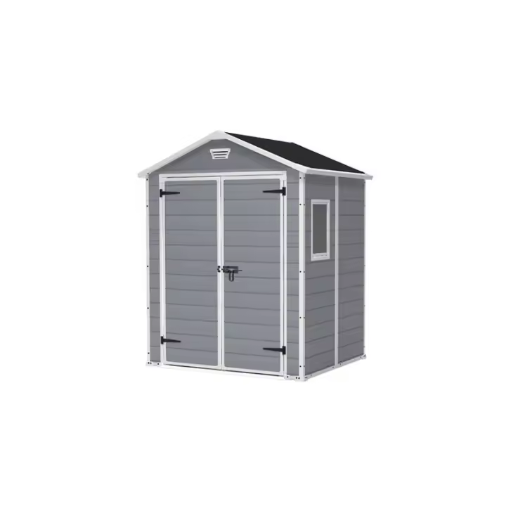 KETER 203521 Caseta de exterior Manor 6x5 - 185x152x226 cm y 2,5m2 - Gris - 1