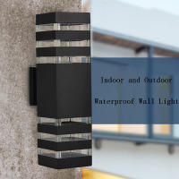Lámpara De Pared Impermeable Con Inducción Doble Cabeza Para Jardín Y Courtyard LED Fuente De Luz Moderna E27 Incluida - details 1
